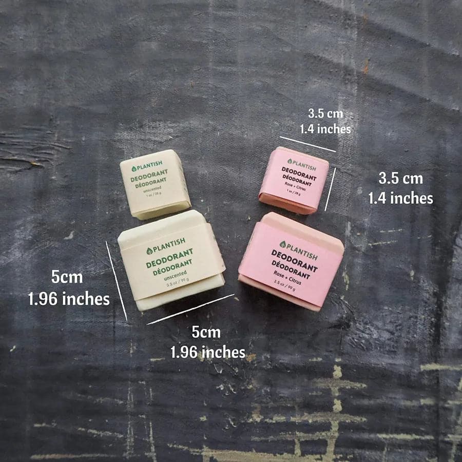 Barra de desodorante residuo cero - Sin fragancia / Zero Waste Deodorant Bar - Unscented